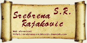 Srebrena Rajaković vizit kartica